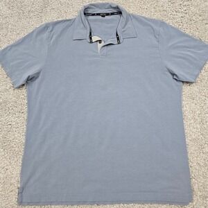 Public Rec Go-To Polo Mens 2XL Blue Gray Pima Cotton Tencel Stretch Modern